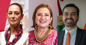 Sheinbaum, Xóchitl y Máynez